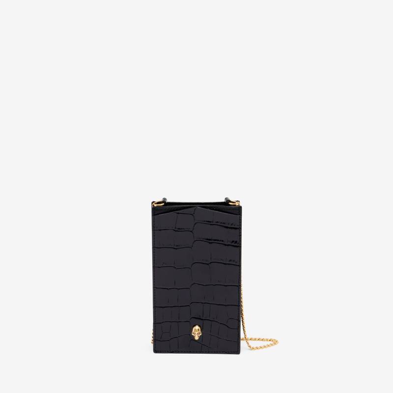 ALEXANDER MCQUEEN - Skull Phone Case with Chain - Item 6320351JMFG1050